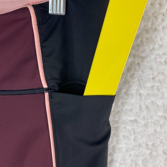 Athleta‎ Velocity Stash Pocket Crop Leggings Womens Colorblock Stretch Size M - Picture 9 of 16